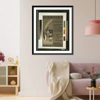 Historic Framed Print, Scribner's August fiction number.W. Glackens.,  17-7/8" x 21-7/8"