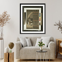 Historic Framed Print, Scribner's August fiction number.W. Glackens.,  17-7/8" x 21-7/8"