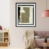 Seven sketches of soldiers and how they carry their packs - 2, Antique Wall Art