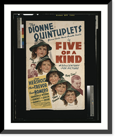 The Dionne quintuplets in five of a kind, Vintage Wall Art