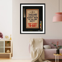 England expects every man to do his duty" and join the army to-day.H.T. & Co." Classic, Vintage Poster