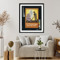 Historic Framed Print, Can you any longer resist the call?.M'Caw, Stevenson & Orr, Ltd., Dublin & Belfast.,  17-7/8" x 21-7/8"