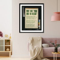 Historic Framed Print, What have you done for Ireland?.Alex. Thom & Co., Ltd., Dublin.,  17-7/8" x 21-7/8"