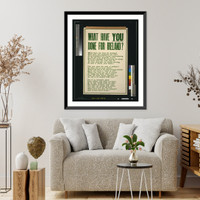 Historic Framed Print, What have you done for Ireland?.Alex. Thom & Co., Ltd., Dublin.,  17-7/8" x 21-7/8"