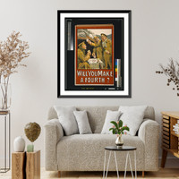 Historic Framed Print, Will you make a fourth?.Alex. Thom & Co., Ltd., Dublin.,  17-7/8" x 21-7/8"