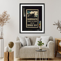 Historic Framed Print, Anibyniaeth sydd yn galw am ei dewraf dyn".V. Sout[a?]y ; printed by Roberts & Leete Ltd.,  London.",  17-7/8" x 21-7/8"
