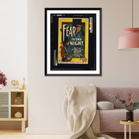 Historic Framed Print, Fear in the night"",  17-7/8" x 21-7/8"