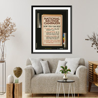 National savings campaign. How you can help.printed by Roberts & Leete Ltd., London, Antique Wall Art