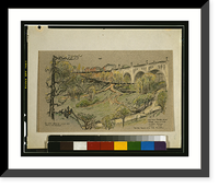 Under the elevated railway, Chicago, Illinois, Antique Print