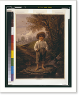 Historic Framed Print, Whittier's barefooted boy - 2,  17-7/8" x 21-7/8"