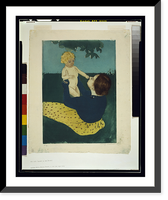 Historic Framed Print, [Under the horse chestnut tree].Mary Cassatt.,  17-7/8" x 21-7/8"