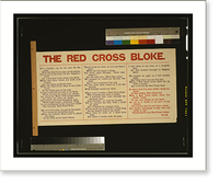 The Red Cross bloke, Antique Print