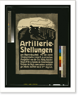 Historic Framed Print, Artillerie-Stellungen.AK.,  17-7/8" x 21-7/8"