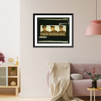 Historic Framed Print, Join the brave throng that goes marching along.Gerald Wood ; printed by Beck & Inchbold, Ltd., Leeds and London. - 3,  17-7/8" x 21-7/8"