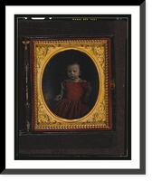 Historic Framed Print, [Unidentified child, three-quarters length portrait, facing slightly left],  17-7/8" x 21-7/8"