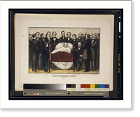 Historic Framed Print, Death of Abraham Lincoln, April 15th 1865.E.B. & E.C. Kellogg ; F.P. Whiting. - 2,  17-7/8" x 21-7/8"