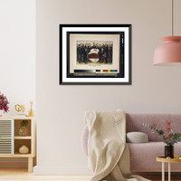 Historic Framed Print, Death of Abraham Lincoln, April 15th 1865.E.B. & E.C. Kellogg ; F.P. Whiting. - 2,  17-7/8" x 21-7/8"