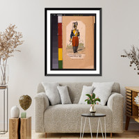 Historic Framed Print, Lancer, France, 1853,  17-7/8" x 21-7/8"