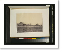 Historic Framed Print, Roman Catholic mission near Fort Colville, 1860,  17-7/8" x 21-7/8"