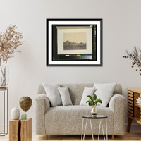 Historic Framed Print, Roman Catholic mission near Fort Colville, 1860,  17-7/8" x 21-7/8"