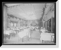 Historic Framed Print, [Edelweiss Cafe, main dining room from southwest corner, Detroit, Mich.],  17-7/8" x 21-7/8"