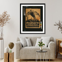 Historic Framed Print, Tretet ein in den Grenzschutz Ost! Sch&uuml;tz die Heimat gegen Bolschewismus!.Bernhard.,  17-7/8" x 21-7/8"