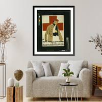 Historic Framed Print, Rote Kreuz-Sammlung 1914. Sammlung zugunsten der Freiwilligen Krankenpflege im Kriege.Ludwig Hohlwein, M&uuml;nchen. - 2,  17-7/8" x 21-7/8"