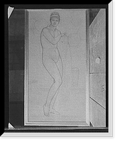 Black & White Photo - Nude female, possibly mythological subject