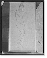 Black & White Photo - Nude female, possibly mythological subject
