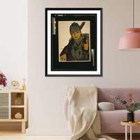 Historic Framed Print, [Ich gehe hinaus an die Front. Hast du die 6. Kriegsanleihe schon gezeichnet?].MKOLL.,  17-7/8" x 21-7/8"