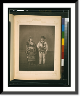 Studio portrait of models wearing traditional clothing from the province of Skodra (Iskodra), Ottoman Empire - 3, Vintage Poster