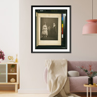 Studio portrait of models wearing traditional clothing from İstanbul, Ottoman Empire, Antique Wall Art