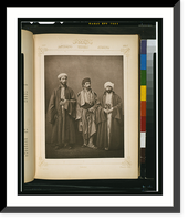 Studio portrait of models wearing traditional clothing from the province of Selanik (Salonica), Ottoman Empire Classic, Historic Print