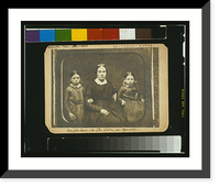 Mrs. John Brown & two of her children, from daguerreotype - 2, Antique Wall Art