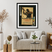 Historic Framed Print, Der deutsche Schmied, ein vaterl&auml;ndisches Spiel..Louis Oppenheim.,  17-7/8" x 21-7/8"