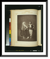 Historic Framed Print, [Studio portrait of models wearing traditional clothing from the province of Skodra (Iskodra), Ottoman Empire] - 5,  17-7/8" x 21-7/8"