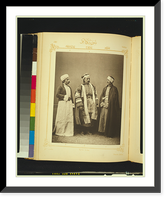 Studio portrait of models wearing traditional clothing from the province of Suriy&egrave; (Syria), Ottoman Empire - 6 Classic, Antique Poster
