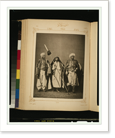 Studio portrait of models wearing traditional clothing from the province of Suriy&egrave; (Syria), Ottoman Empire - 9, Historic Reproduction