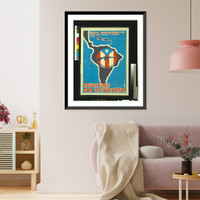 Historic Framed Print, Queremos autodeterminacion para todas las latinas y latinos : solidaridad con Latinoamerica - 2,  17-7/8" x 21-7/8"