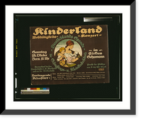 Historic Framed Print, Kinderland Wohlt&auml;tigkeitskonzert,  17-7/8" x 21-7/8"