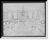 Historic Framed Print, [The Council chamber, Washington's headquarters [i.e. Morris-Jumel mansion], New York. N.Y.],  17-7/8" x 21-7/8"