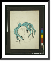 Historic Framed Print, [Churchill as an octopus].Seppla. - 2,  17-7/8" x 21-7/8"
