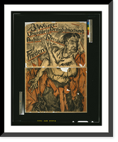 Historic Framed Print, 3 Worte: ungest&ouml;rte Demobilmachung; Aufbau der Republic; Frieden,  17-7/8" x 21-7/8"
