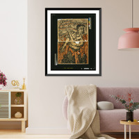 Historic Framed Print, 3 Worte: ungest&ouml;rte Demobilmachung; Aufbau der Republic; Frieden,  17-7/8" x 21-7/8"