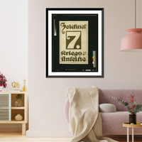 Historic Framed Print, Zeichnet 7. Kriegsanleihe.E.P.,  17-7/8" x 21-7/8"