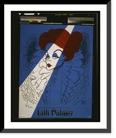 Lilli Palmer in Sarah in America, Antique Print