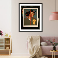 Historic Photo Print - Columbus - with yellow hand.Rupert Garcia 1991