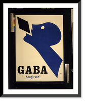 Historic Framed Print, GABA beugt vor!.NST.,  17-7/8" x 21-7/8"