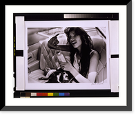 Vintage Americana Print - Los Angeles - Rosario y su bebe, White Fence