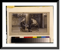 Historic Framed Print, What George asked the cat,  17-7/8" x 21-7/8"